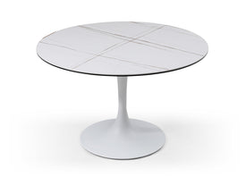Whiteline Amarosa Dining Table White DT1719-WHT - Vip Game Room