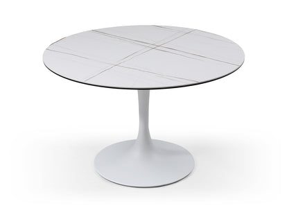 Whiteline Amarosa Dining Table White DT1719-WHT