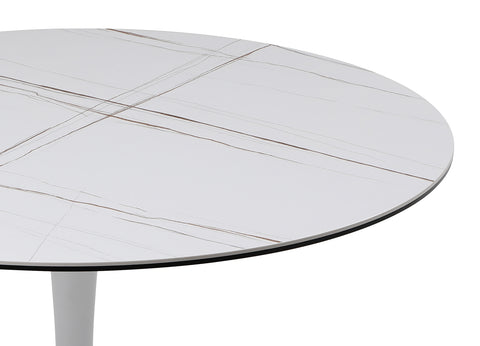 Image of Whiteline Amarosa Dining Table White DT1719-WHT