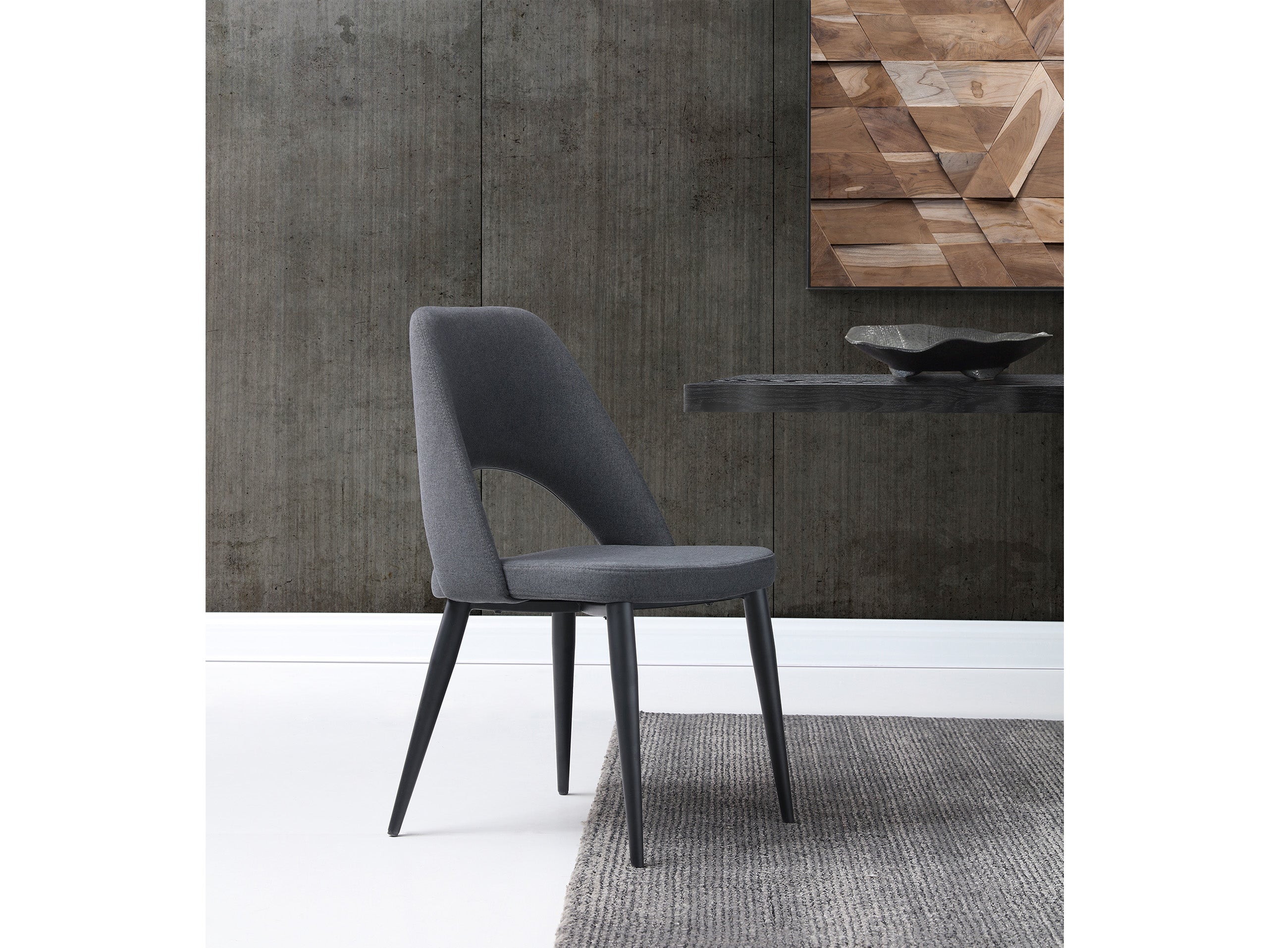 Whiteline Audrey Dining Chair DC1473-NVY - Vip Game Room