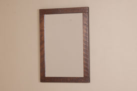 Viking Log Barnwood Wall Mirror 28¾"H x 41"W x 2"D - Vip Game Room