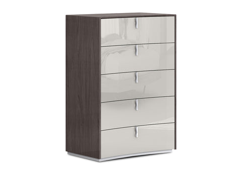 Image of Whiteline Berlin Chest of Drawers CD1754-CNUT/LGRY