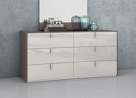 Image of Whiteline Berlin Dresser DR1754-CNUT/LGRY