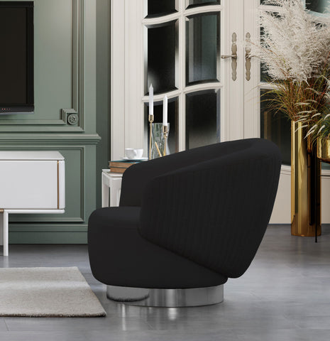 Image of Whiteline Erzin Swivel Accent Chair CH1758F