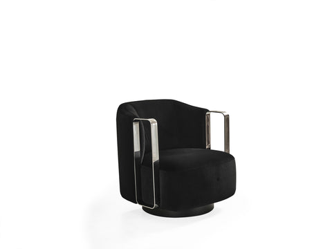 Image of Whiteline Vision Accent Armchair CH1839-BLK