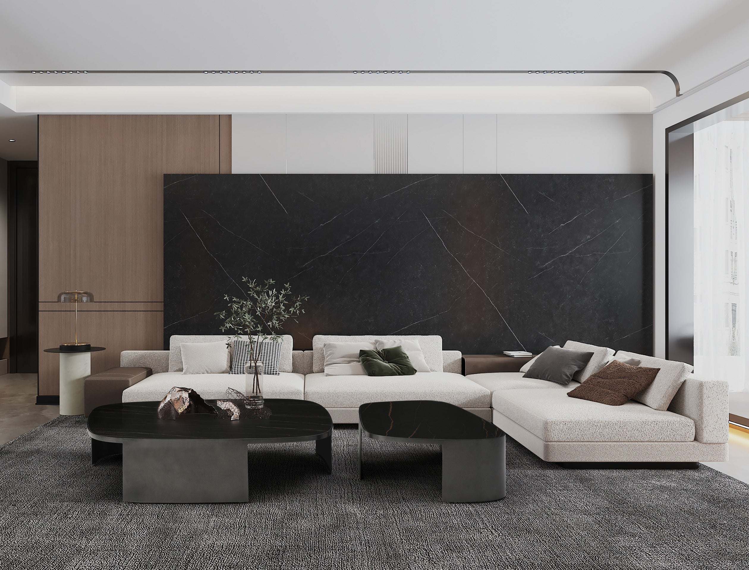 Whiteline Tori Large Coffee Table CT1895L-BLK - Vip Game Room