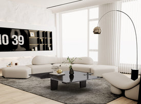 Whiteline Amora Coffee Table CT1901-BLK - Vip Game Room