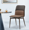 Whiteline Bruno Dining Chair DC1474-BRN/DGRY