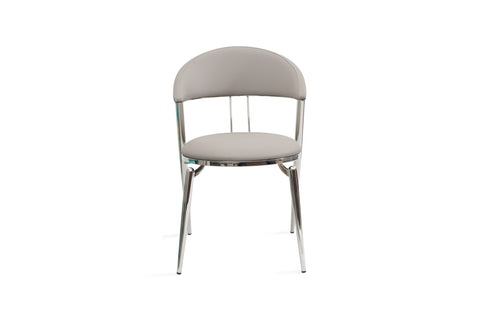 Image of Whiteline Geneva Dining Chair DC1640-GRY