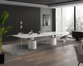 Whiteline Geneva Dining Table 120
