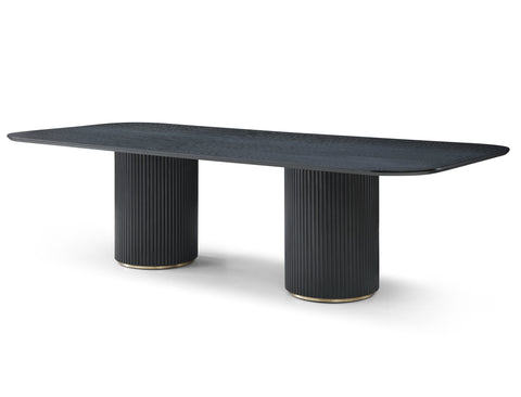 Image of Whiteline Heidi Dining Table DT1842-BLK