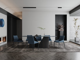 Whiteline Kaya Dining Table DT1843-DGRY - Vip Game Room