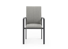 Whiteline Doris Outdoor Dining Armchair DAC1836-GRY - Vip Game Room