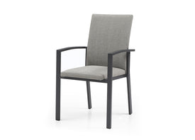 Whiteline Doris Outdoor Dining Armchair DAC1836-GRY