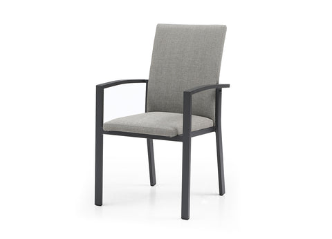 Image of Whiteline Doris Outdoor Dining Armchair DAC1836-GRY