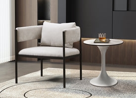 Whiteline Envie Accent Chair CH1821F-BEI/BLK - Vip Game Room