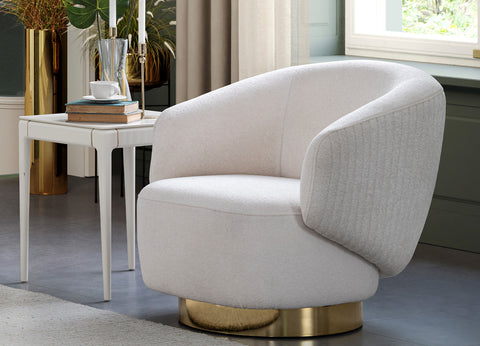 Image of Whiteline Erzin Swivel Accent Chair CH1758F