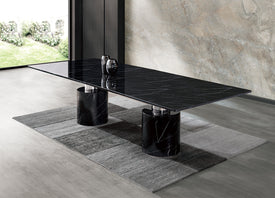 Whiteline Geneva Large Dining Table 180" DT1640XL - Vip Game Room