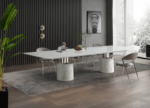 Image of Whiteline Geneva Large Dining Table 180" DT1640XL