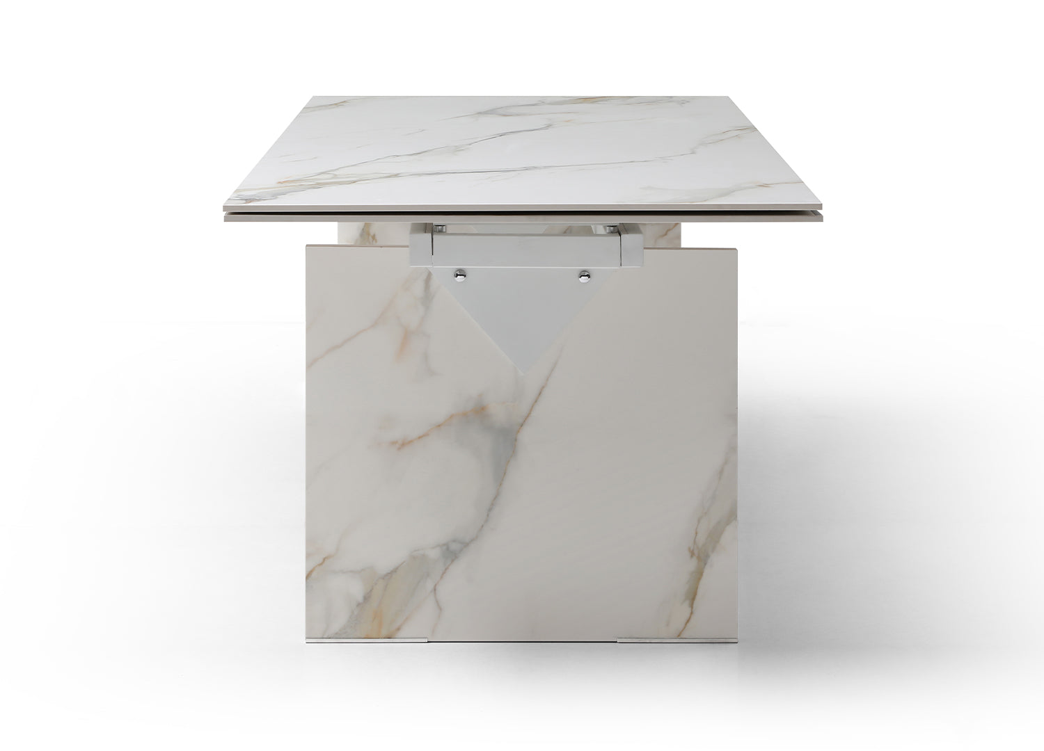 Whiteline Georgia Extendable Dining Table DT1930-WHT - Vip Game Room