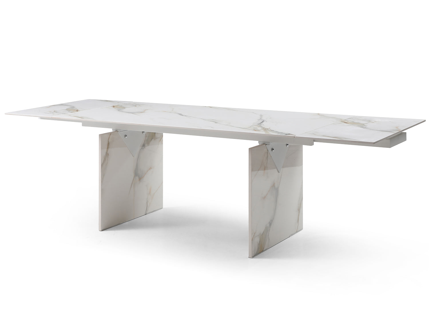 Whiteline Georgia Extendable Dining Table DT1930-WHT - Vip Game Room
