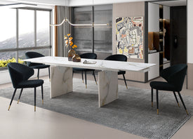 Whiteline Georgia Extendable Dining Table DT1930-WHT - Vip Game Room