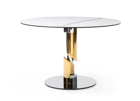 Image of Whiteline Gloria Dining Table DT1935-WHT