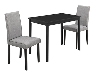 Monarch Specialties Dining Table Set, 3pcs Set, Small, 39"  I 1016