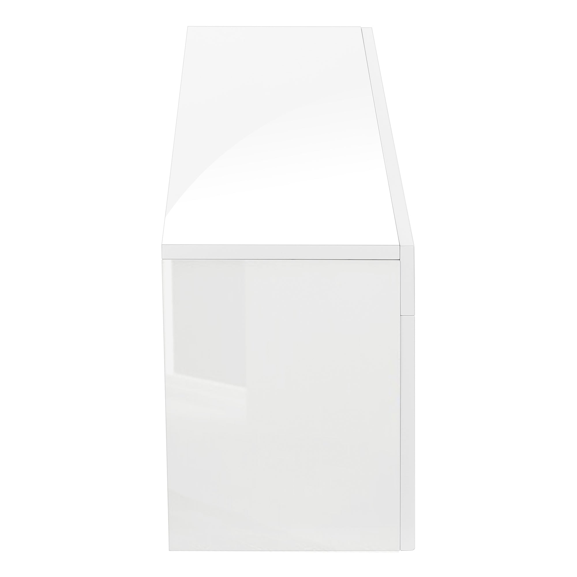 Monarch Specialties Tv Stand, 63 Inch Glossy White Laminate I 3548 - Vip Game Room