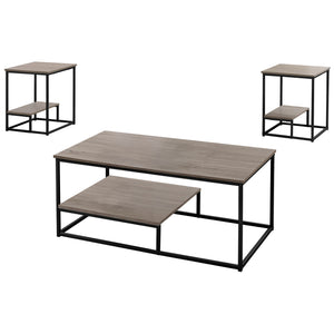 Monarch Specialties Table Set, 3pcs Set Contemporary, Modern