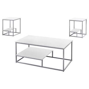 Monarch Specialties Table Set, 3pcs Set Contemporary, Modern