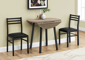 Monarch Specialties Dining Table Set, 3pcs Set, Small, 35"  I 1003 - Vip Game Room
