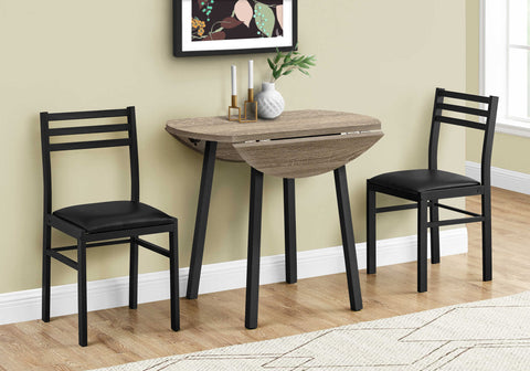 Image of Monarch Specialties Dining Table Set, 3pcs Set, Small, 35"  I 1003