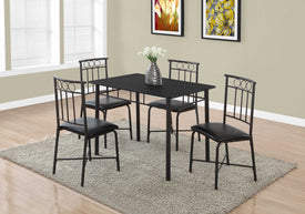 Monarch Specialties Dining Table Set, 5pcs Set, Small, 40"  I 1018 - Vip Game Room