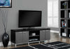 Monarch Specialties Tv Stand, 60 Inch, Black And Grey Laminate I 2590