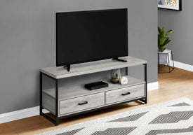Monarch Specialties Tv Stand, 48 Inch, Grey Laminate I 2871 - Vip Game Room