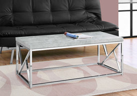 Monarch Specialties Coffee Table 48"L, Grey Laminate I 3375 - Vip Game Room