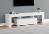 Monarch Specialties Tv Stand, 63 Inch Glossy White Laminate I 3548