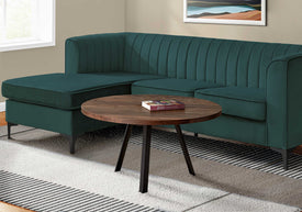 Monarch Specialties Coffee Table 36"dia, Brown Laminate I 7814 - Vip Game Room