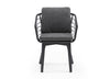 Whiteline Kassey Outdoor Dining Armchair DAC1835-DGRY