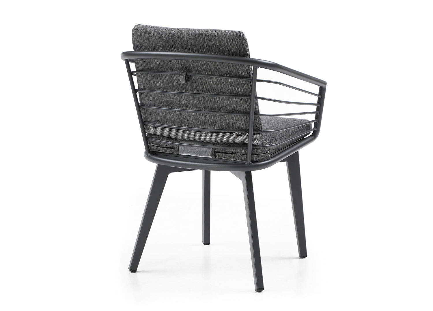 Whiteline Kassey Outdoor Dining Armchair DAC1835-DGRY - Vip Game Room