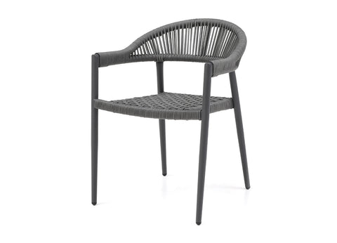 Image of Whiteline Leyla Outdoor Dining Armchair DAC1677-GRY