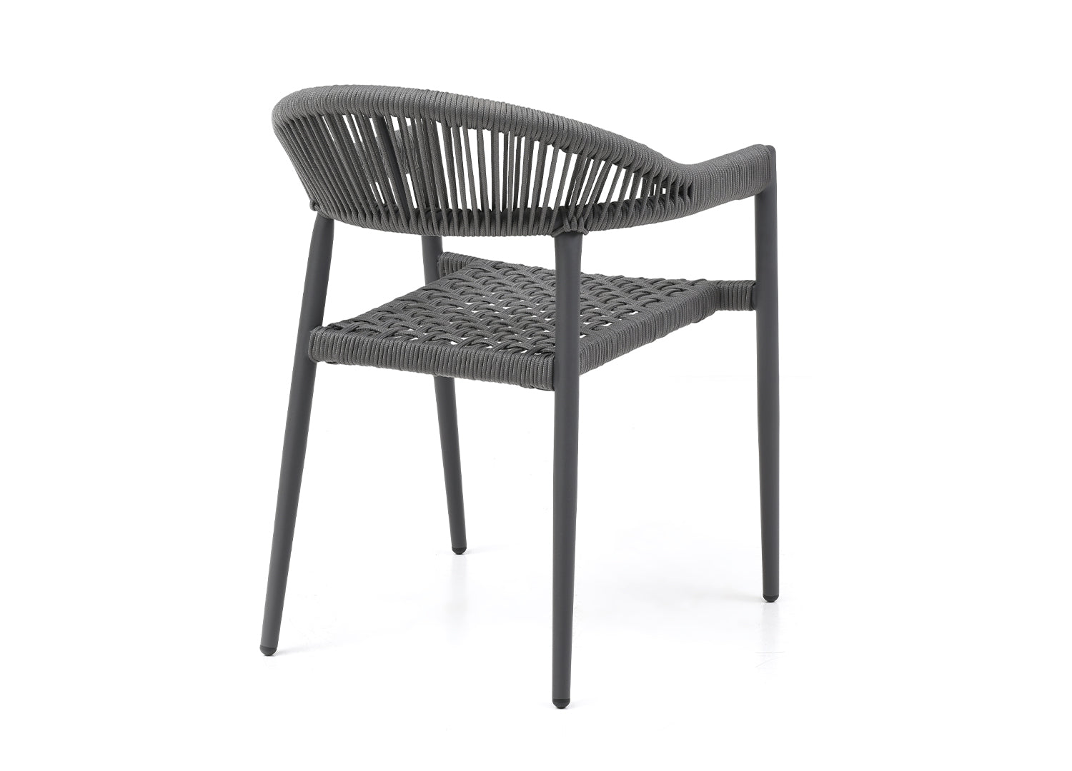 Whiteline Leyla Outdoor Dining Armchair DAC1677-GRY - Vip Game Room