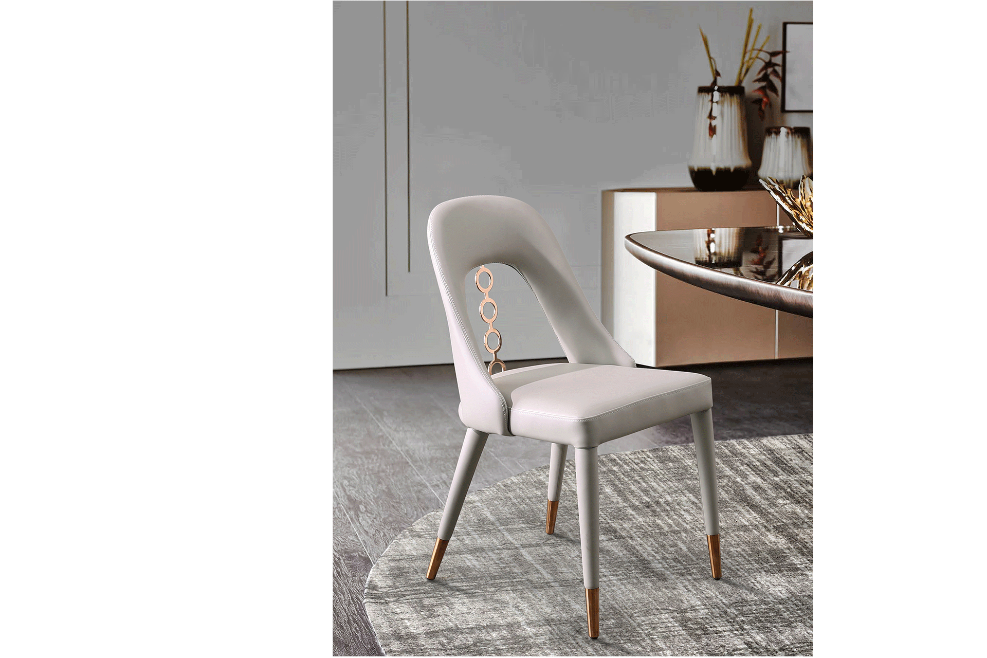 Whiteline Liza Dining Chair DC1710P - Vip Game Room