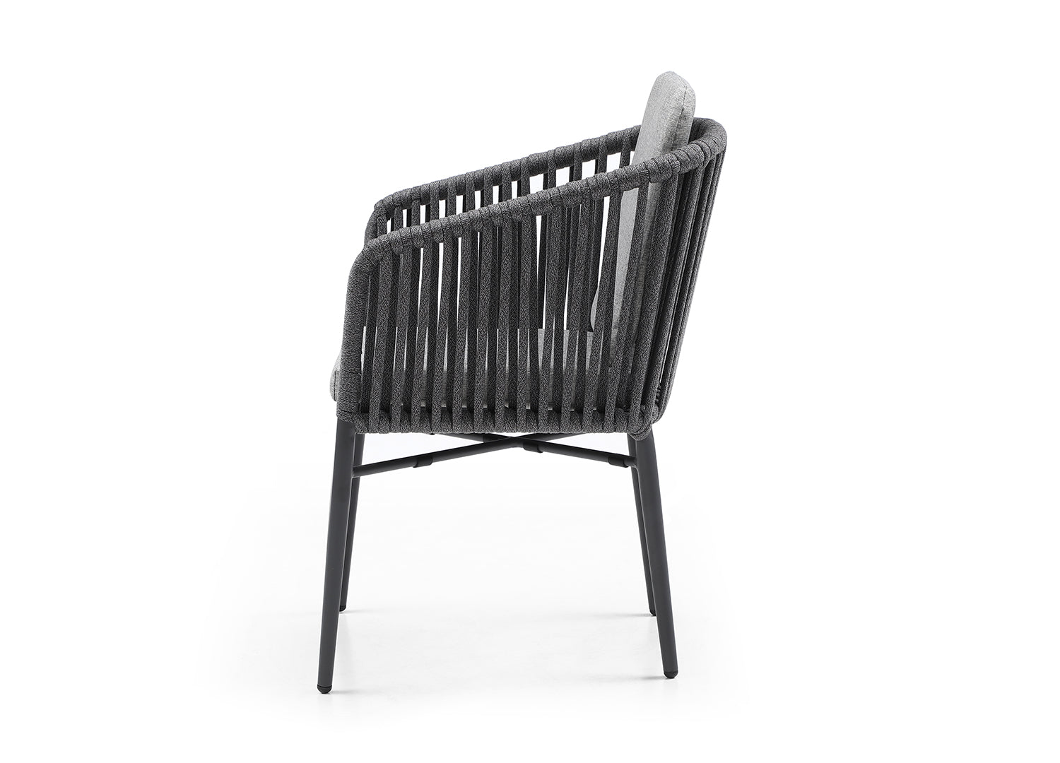 Whiteline Lynn Outdoor Dining Armchair DAC1837-LGRY - Vip Game Room