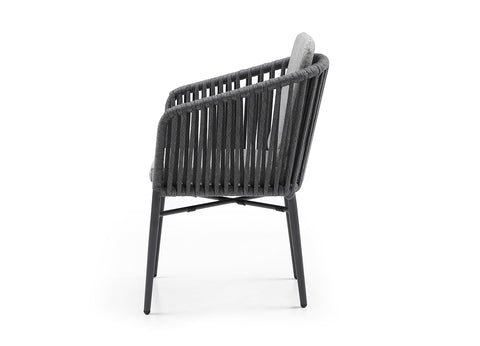 Image of Whiteline Lynn Outdoor Dining Armchair DAC1837-LGRY