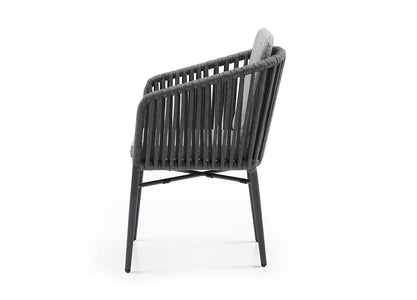 Whiteline Lynn Outdoor Dining Armchair DAC1837-LGRY