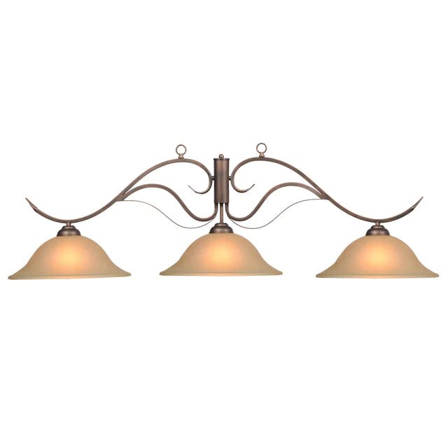 RAM 3 SHADE MONACO FIXTURE OIL RUBBED BRONZE MON-B56 ORB - Vip Game Room