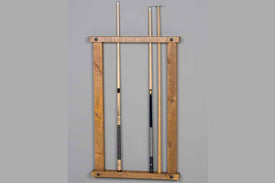 Viking Log Barnwood Wall Framed Cue Rack 48"H x 30"W x 3"D - Vip Game Room