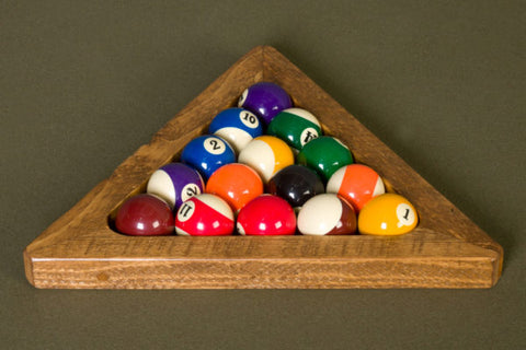 Image of Viking Log Pool Table Barnwood Triangle